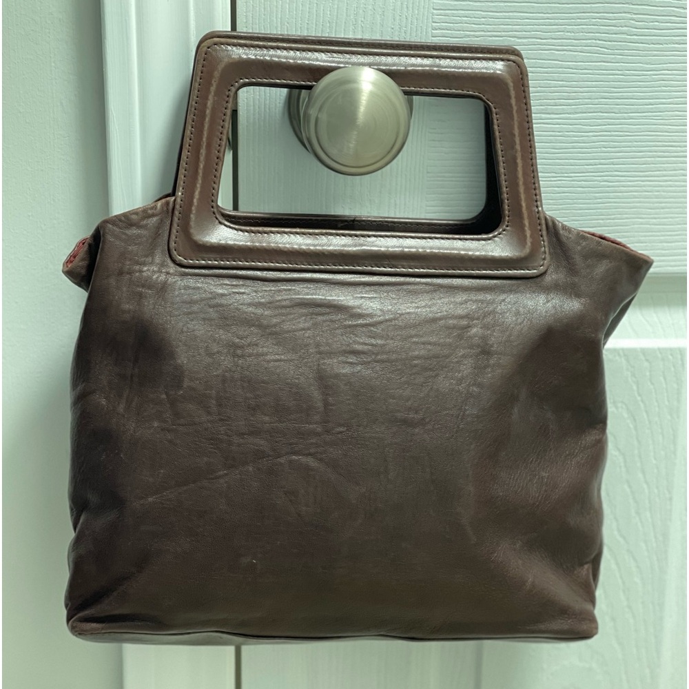 Vintage Tweeds Brown Leather Bag/Purse/Handbag/Tote